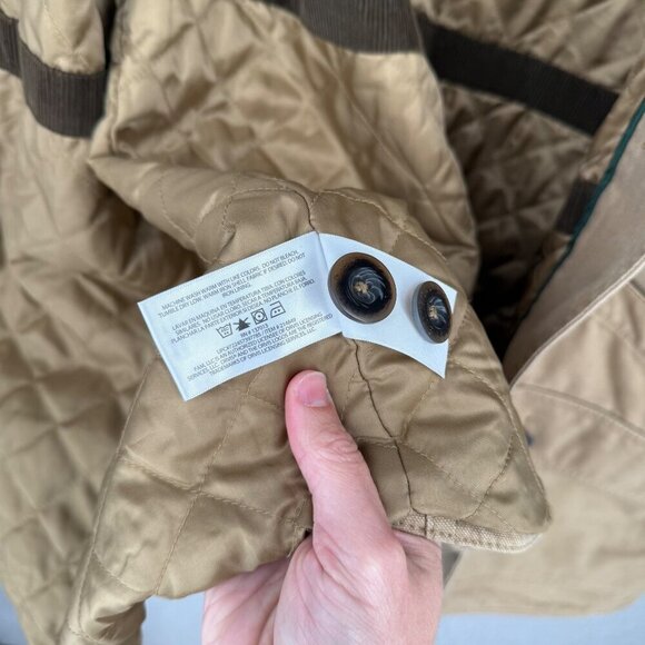Orvis Mens Classic Barn Canvas Field Coat Jacket Size XXL Tan Chore Quilted Line - Picture 8 of 16